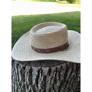 NWOT Frye Hat with leather band
